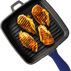 Grill pan square with Heat Resistand Grip