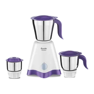 Preethi Crown Mixer Grinder 500 Watt with 3 Jars Mixer Grinder [Universal Adapter Included]