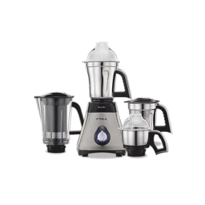 Preethi Steele Supreme Mixer Grinder 750 Watt with 4 Jars [Universal Adapter Included]