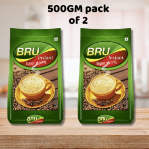 Bru Instant Super Strong | Aromatic Coffee From South Indian Plantations | Premium Blend of Robusta & Arabica Beans For a Rich Coffee Experience | 500g Pack Of 2 1kg