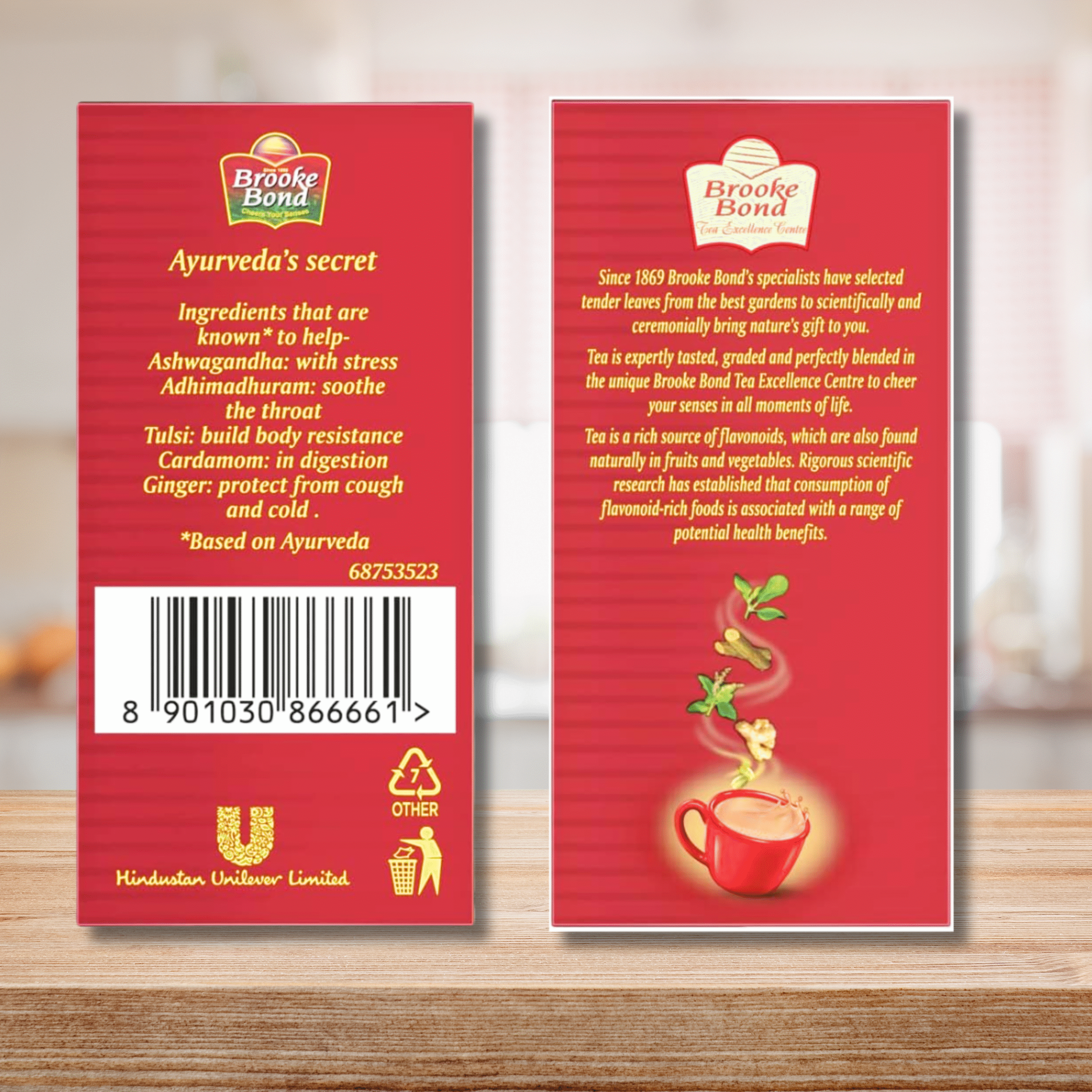 Brooke Bond 3 Roses Natural Care Tea 500 gm, Loose Leaves, Ginger Pack of 2 1KG - Image 3