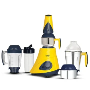 Preethi Eco Fresh Mixer Grinder 750W Yellow [Universal Adapter Included]