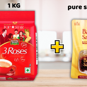 [COMBO]Brooke Bond 3 Roses Dust Tea TOP STAR /  Saffron 1g, Tea 1KG