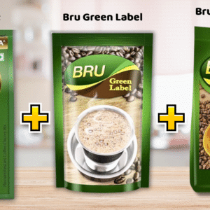 [Combo] Bru Instant 400gm // Bru Instant Super Strong 500gm // Bru Green Label Filter Coffee 500gm Pack of 3-1400gm