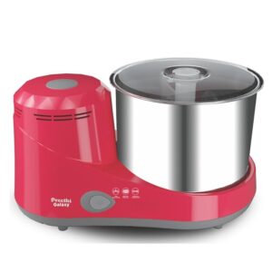 Preethi Galaxy Wet Grinder|150W 2L Stainless Steel Table Top Wet Grinder (Universal Adapter Included)